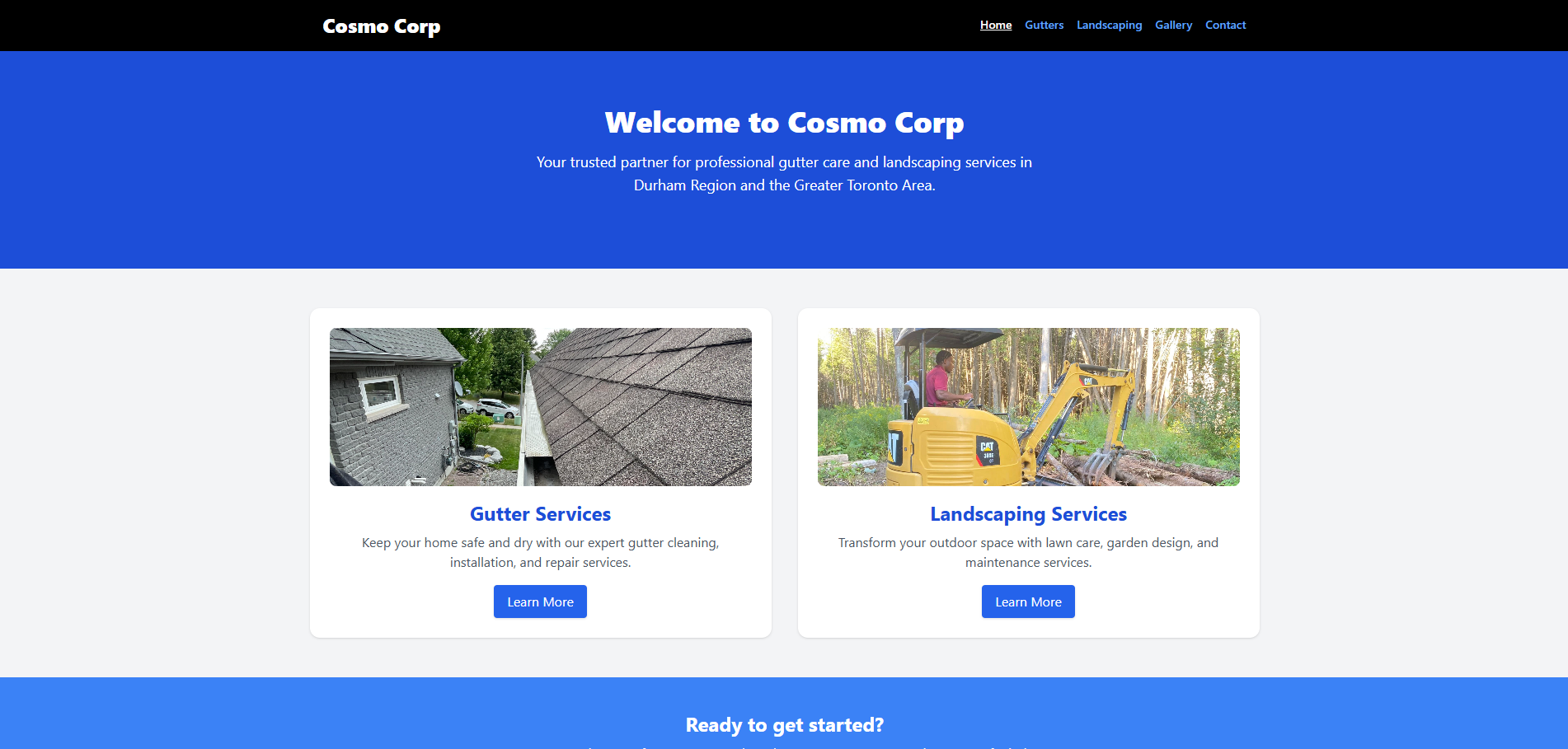 Preview image representing the CosmoCorp website project